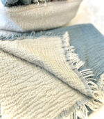 4 Katlı Müslin Bebek Battaniyesi - Koyu Mavi - Görsel 2