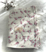 4 Katlı Müslin Bebek Battaniyesi - Çiçek Desenli - Görsel 3