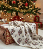 4 Katlı Müslin Bebek Battaniyesi - Geyik Desenli - Görsel 3