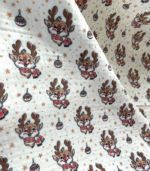 4 Katlı Müslin Bebek Battaniyesi - Geyik Desenli - Görsel 6