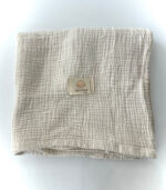 4 Katlı Müslin Bebek Battaniyesi - Pastel Krem - Görsel 2