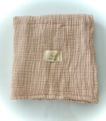 4 Katlı Müslin Bebek Battaniyesi - Pastel Pembe - Görsel 2