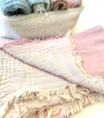 4 Katlı Müslin Bebek Battaniyesi - Pembe - Görsel 2