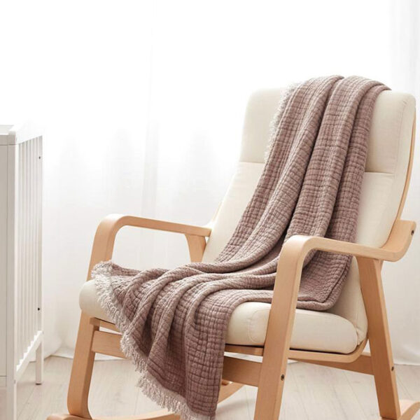 8 Katlı Müslin Bebek Battaniyesi - Kahve