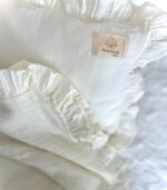 Müslin Bebek Seti - Kırık Beyaz Fırfırlı - Görsel 3